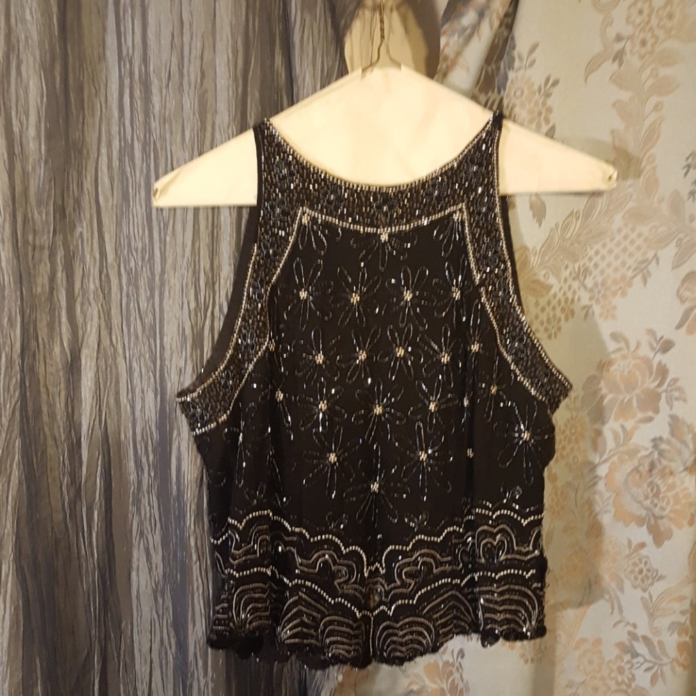 STUNNING & VERSATILE BEADED TANK TOP.